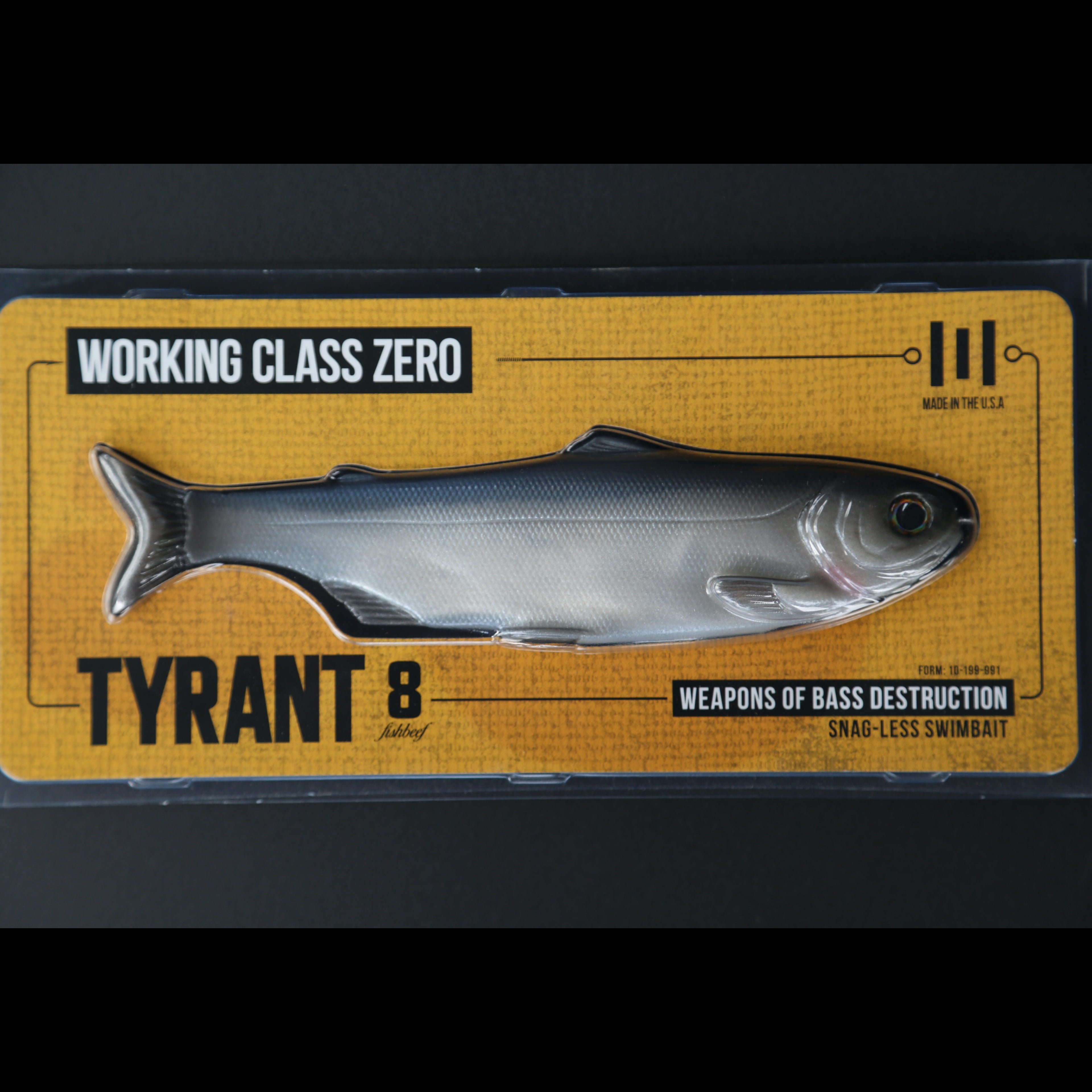 WORKING CLASS ZERO TYRANT 8 スイムベイト Working Class Zero Tyrant 8 Swimbait | RCR – Rod's Custom Rods